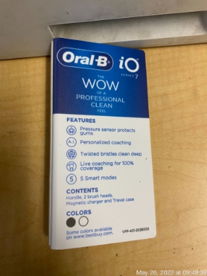 Picture of Oral-B iO7 U.S. Sideliner Cards 21.22