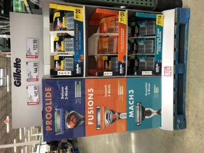 Picture of Gillette BJ's Semi Perm Half Pallet Display 20.21